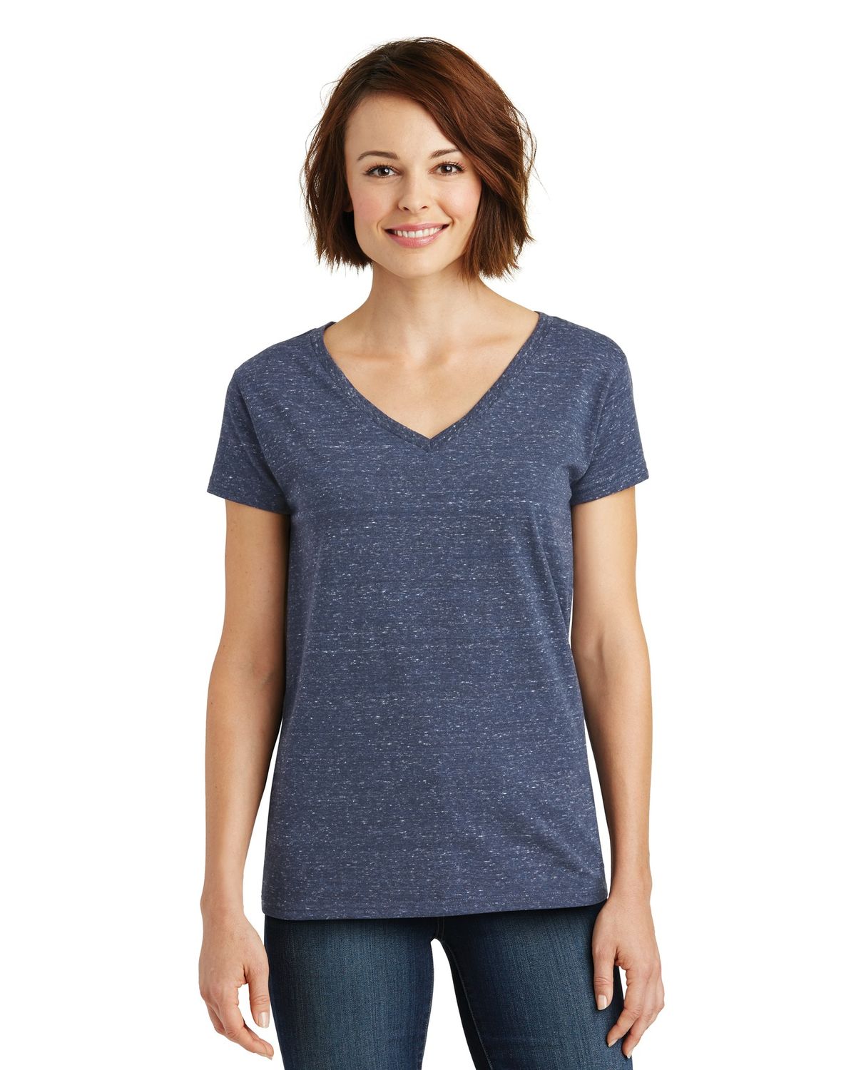 'District DM465 Ladies' Cosmic Relaxed V-Neck Tee'