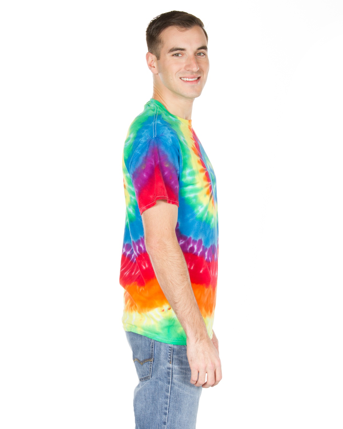 Dyenomite 200MS - Multi-Color Spiral Tie-Dyed T-Shirt