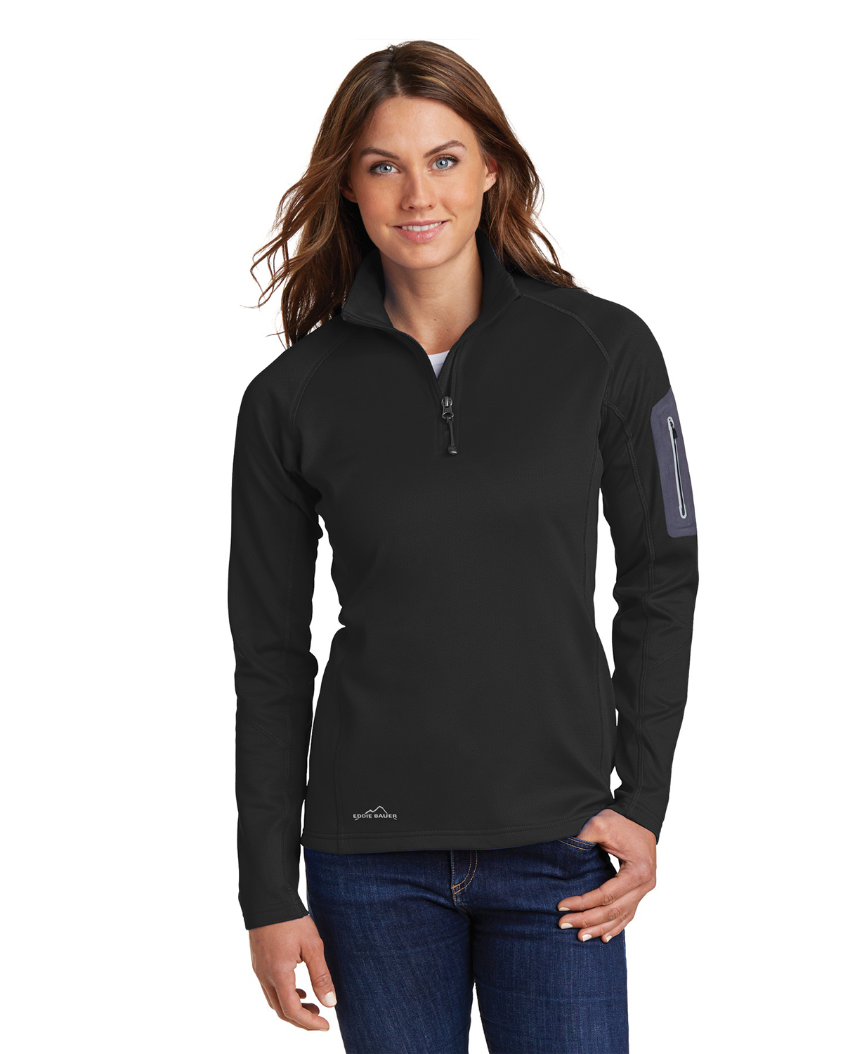 'Eddie Bauer EB235 Ladies 1/2 Zip Performance Fleece'