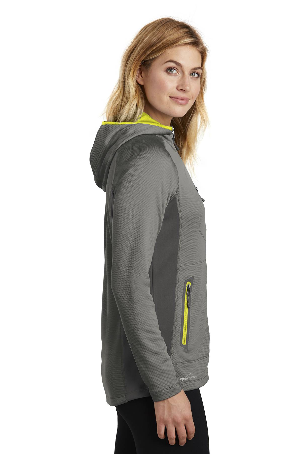 'Eddie Bauer EB245 Ladies Sport Hooded FullZip Fleece Jacket'