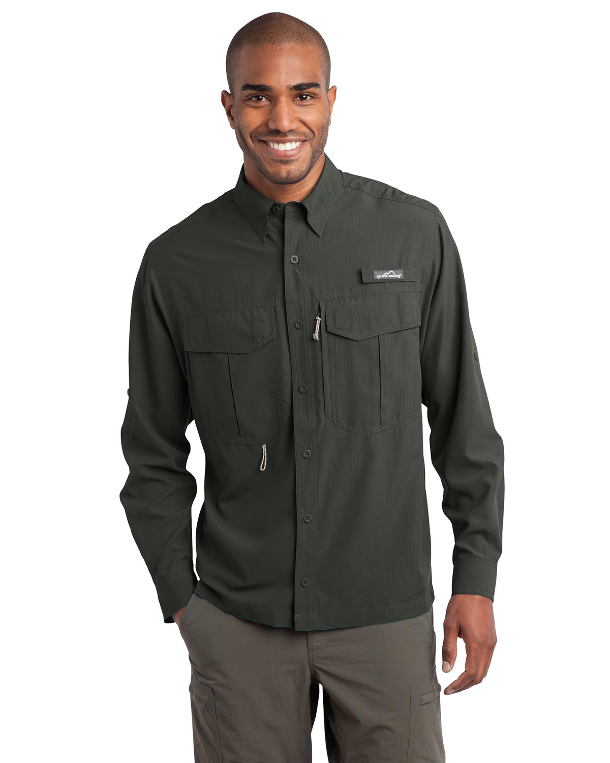 'Eddie Bauer EB600 Long Sleeve Performance Fishing Shirt'