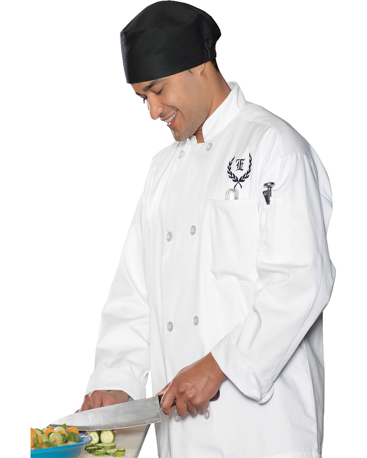 'Edwards 3300 8 Button Long Sleeve Chef Coat'
