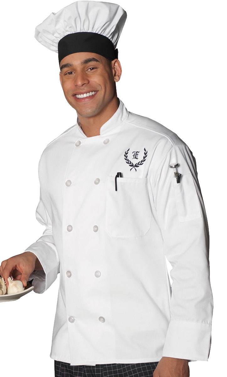 Edwards 10-Button Long Sleeve Chef Coat