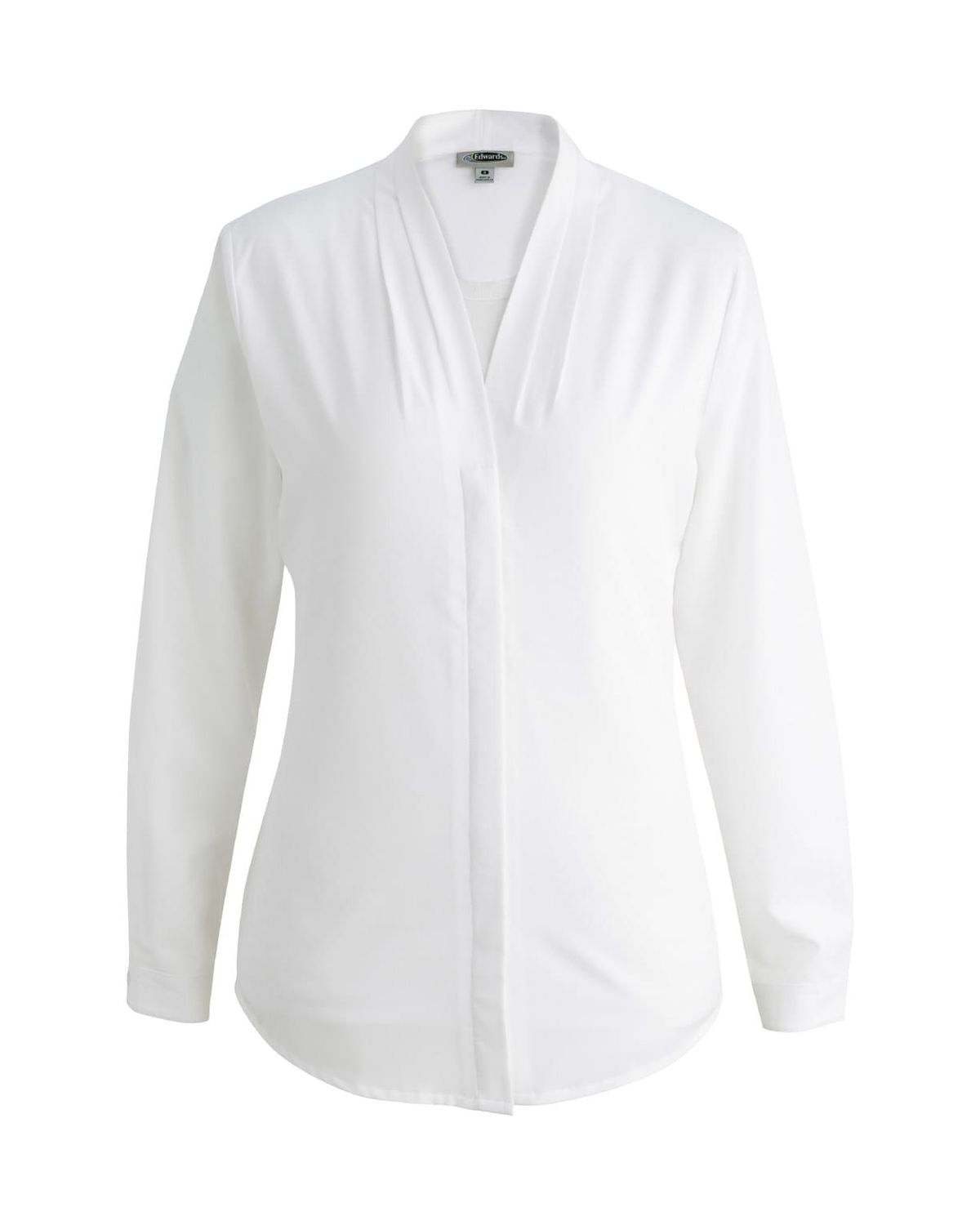 'Edwards 5274 Ladies' V-Neck Ls Blouse'