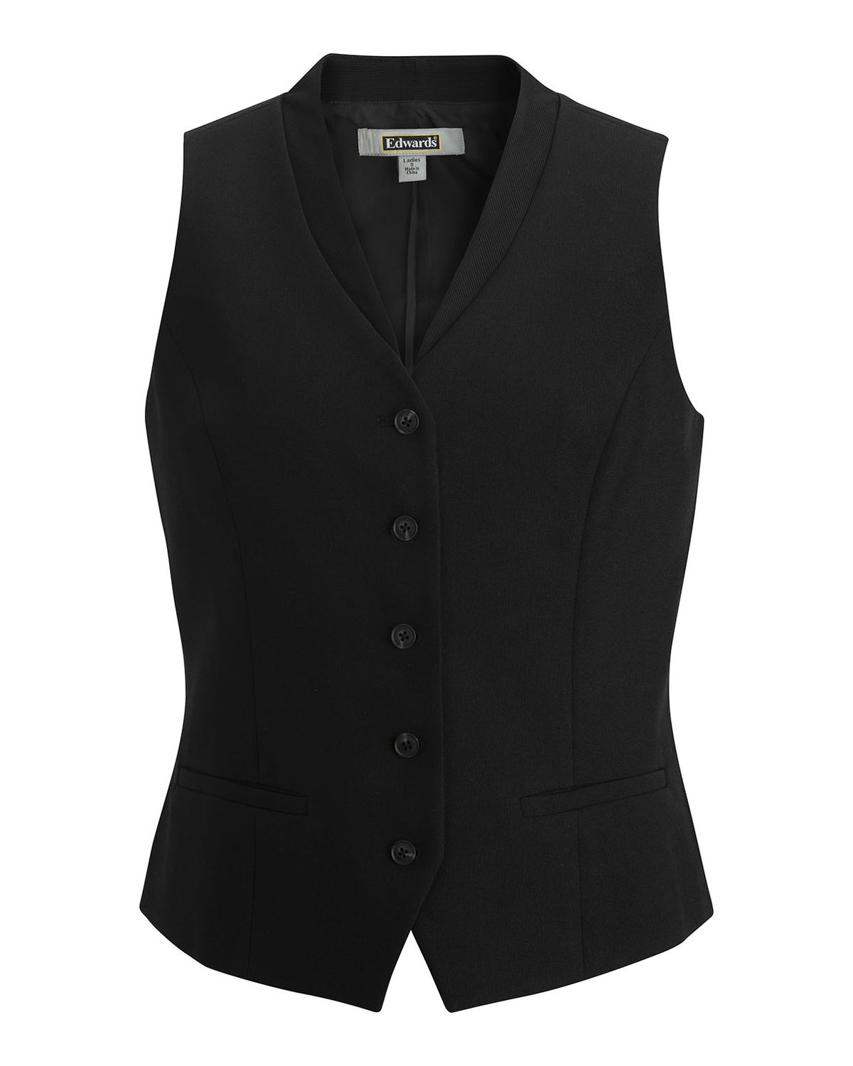 'Edwards 7398 Ladies' Ottoman Trim Vest'