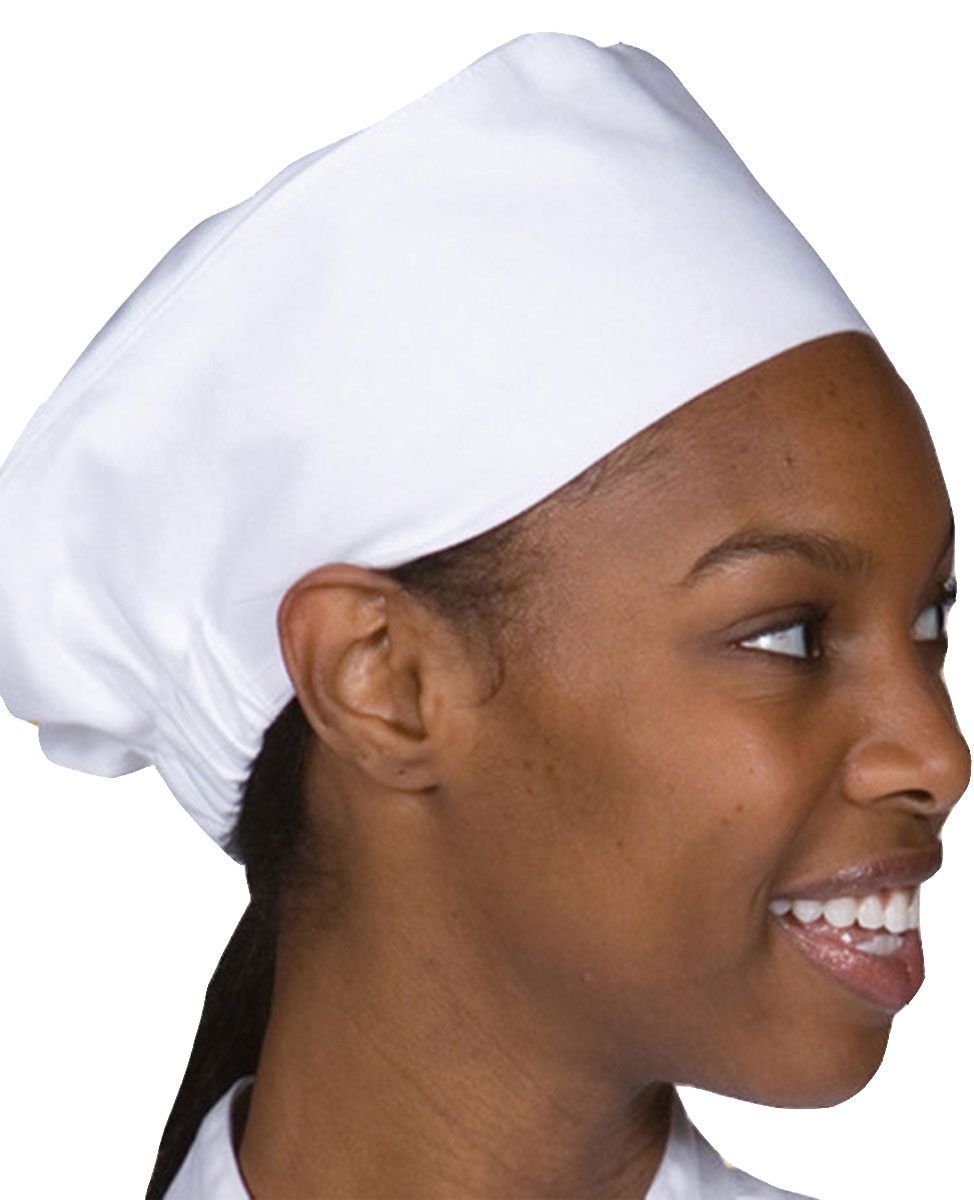 'Edwards HT02 Chef Hat Beanie Cap With Elastic Back'