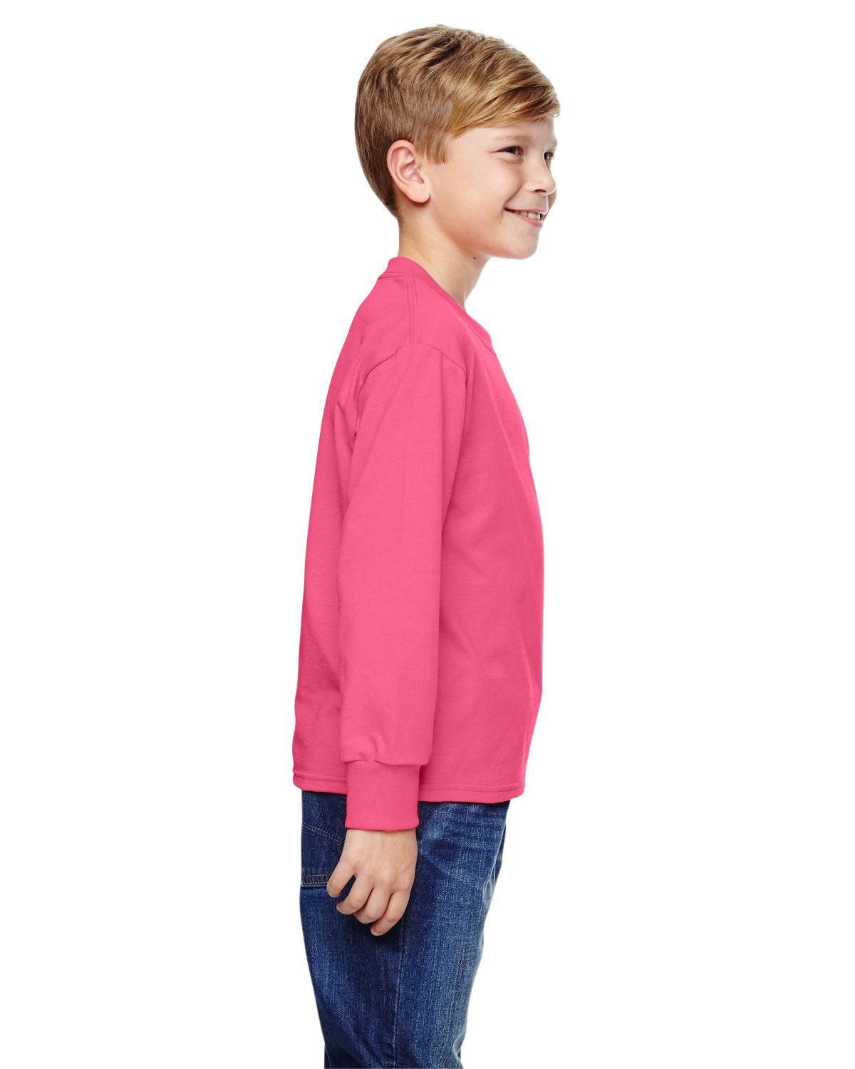 'Fruit of the Loom 4930B Youth HD Cotton Long-Sleeve T-Shirt'