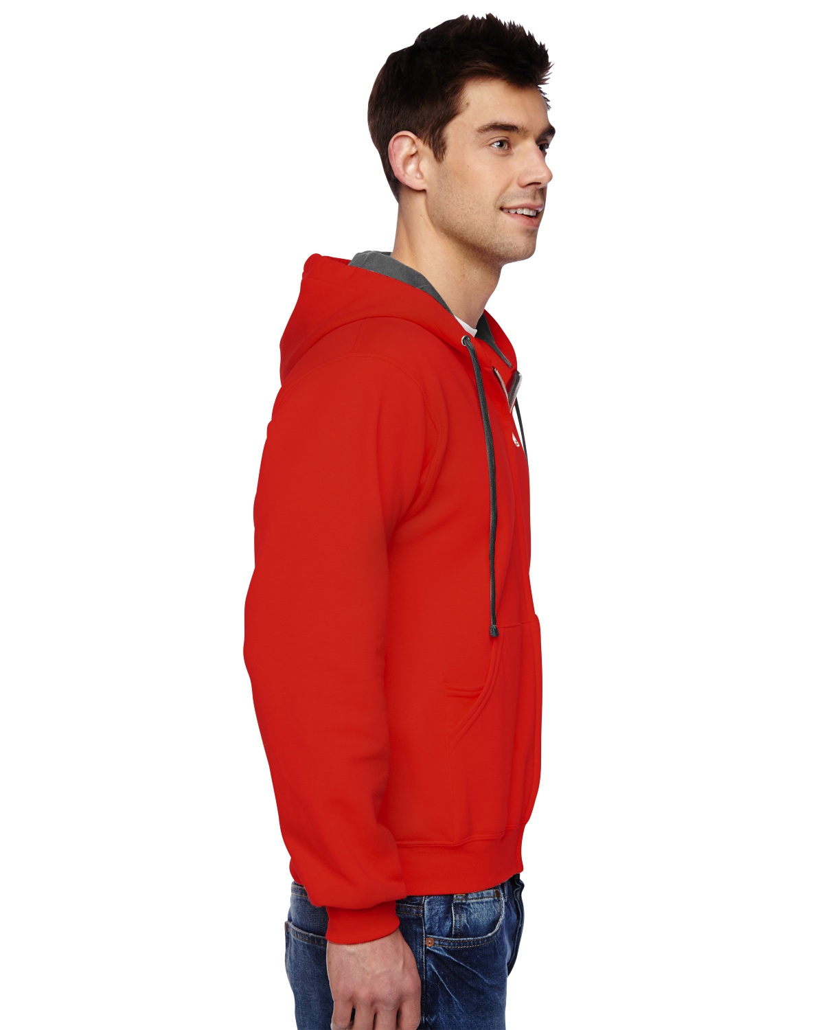 'Fruit of the Loom SF73R Men's Adult SofSpun Full-Zip Hooded Sweatshirt'