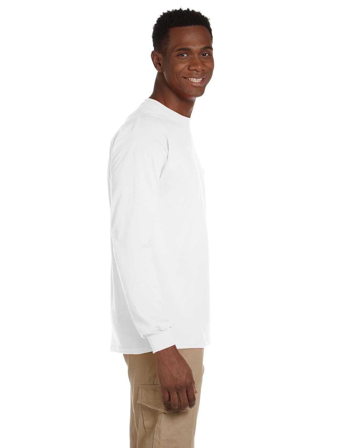 'Gildan G241 Adult Ultra Cotton Long Sleeve Pocket T-Shirt'