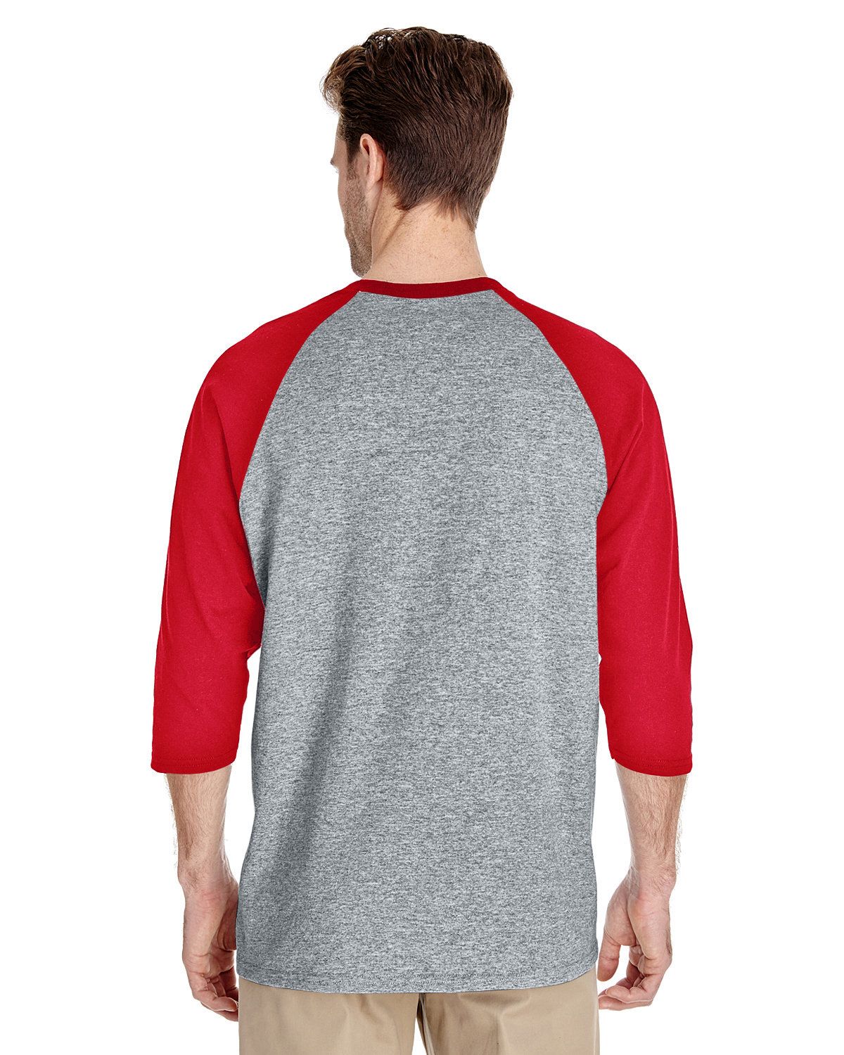 'Gildan G570 Adult Men's Heavy Cotton 3/4 Raglan Tee'