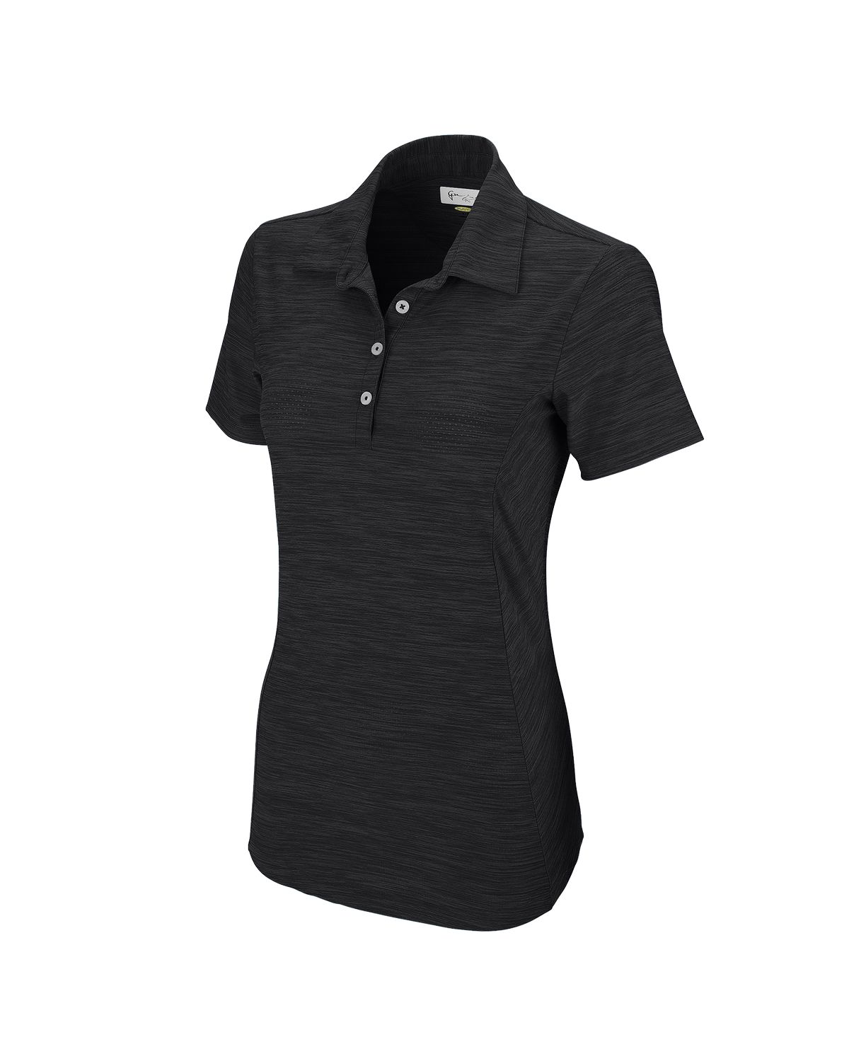 'Greg Norman WNS9K478 Women's Play Dry Heather Solid Polo'