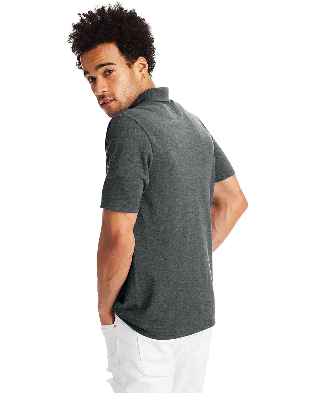 'Hanes 055P Men's X-Temp Pique Polo with Fresh IQ'