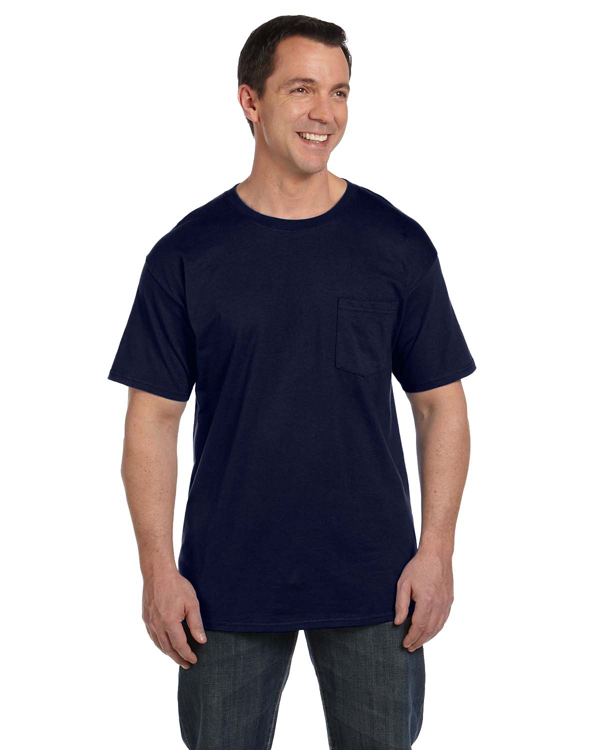 '5190P-Pack2 Hanes Adult Beefy-T With Pocket'