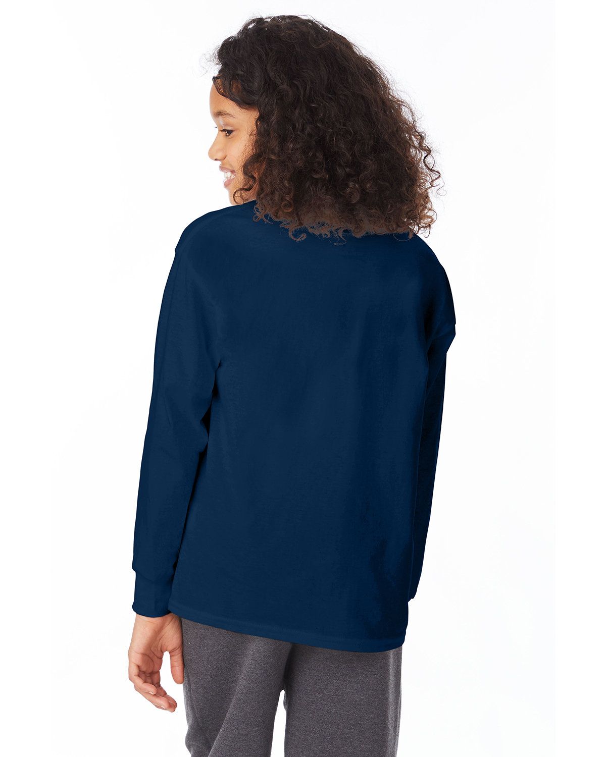 'Hanes 5546 Youth Tagless Long Sleeve T-Shirt'