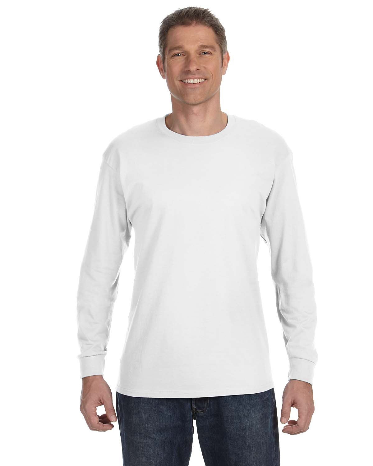 'Hanes 5586 Men's Tagless Soft Long Sleeve T-Shirt'