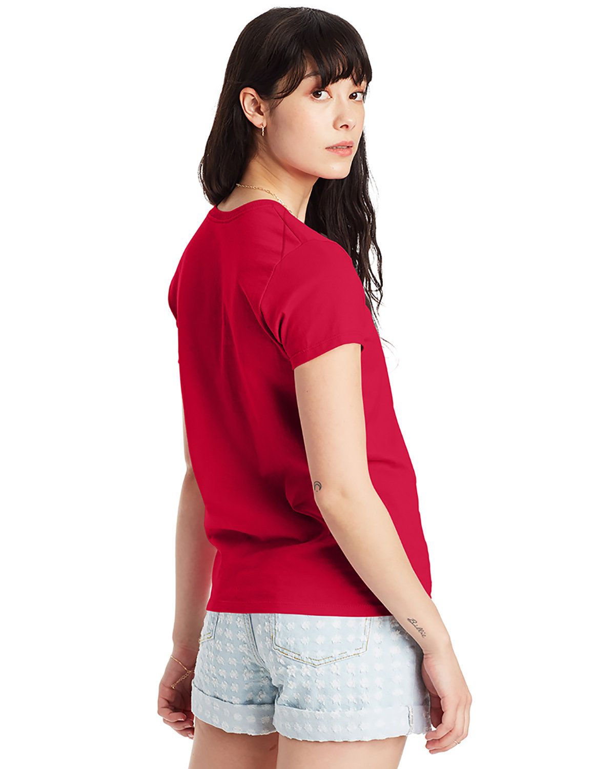 'Hanes 5780 Ladies V-Neck ComfortSoft T-Shirt'