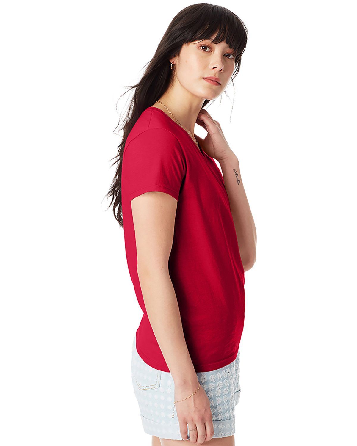 'Hanes 5780 Ladies V-Neck ComfortSoft T-Shirt'