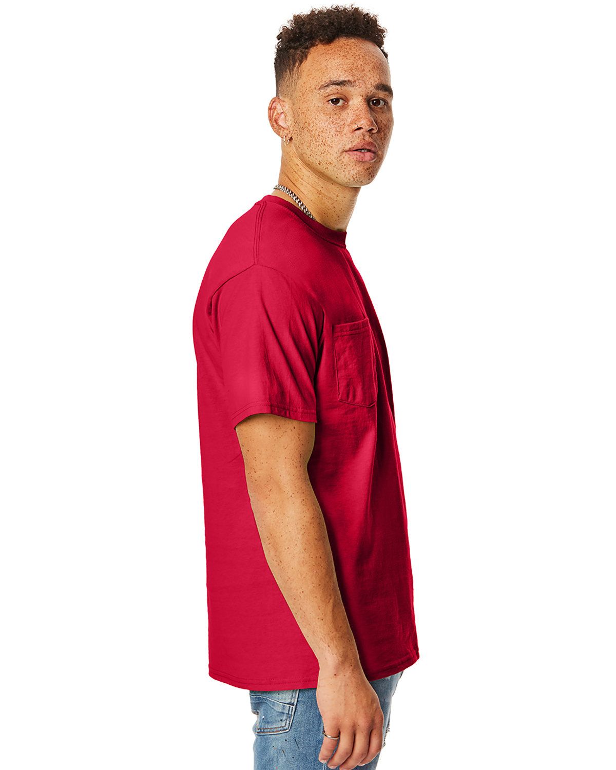 'Hanes H5590 Men's Tagless Pocket T-Shirt'