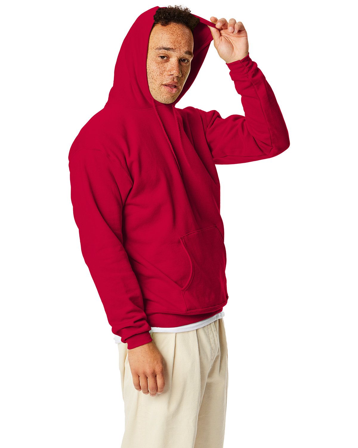 'Hanes P170 Men's EcoSmart Pullover Hooded Sweatshirt'