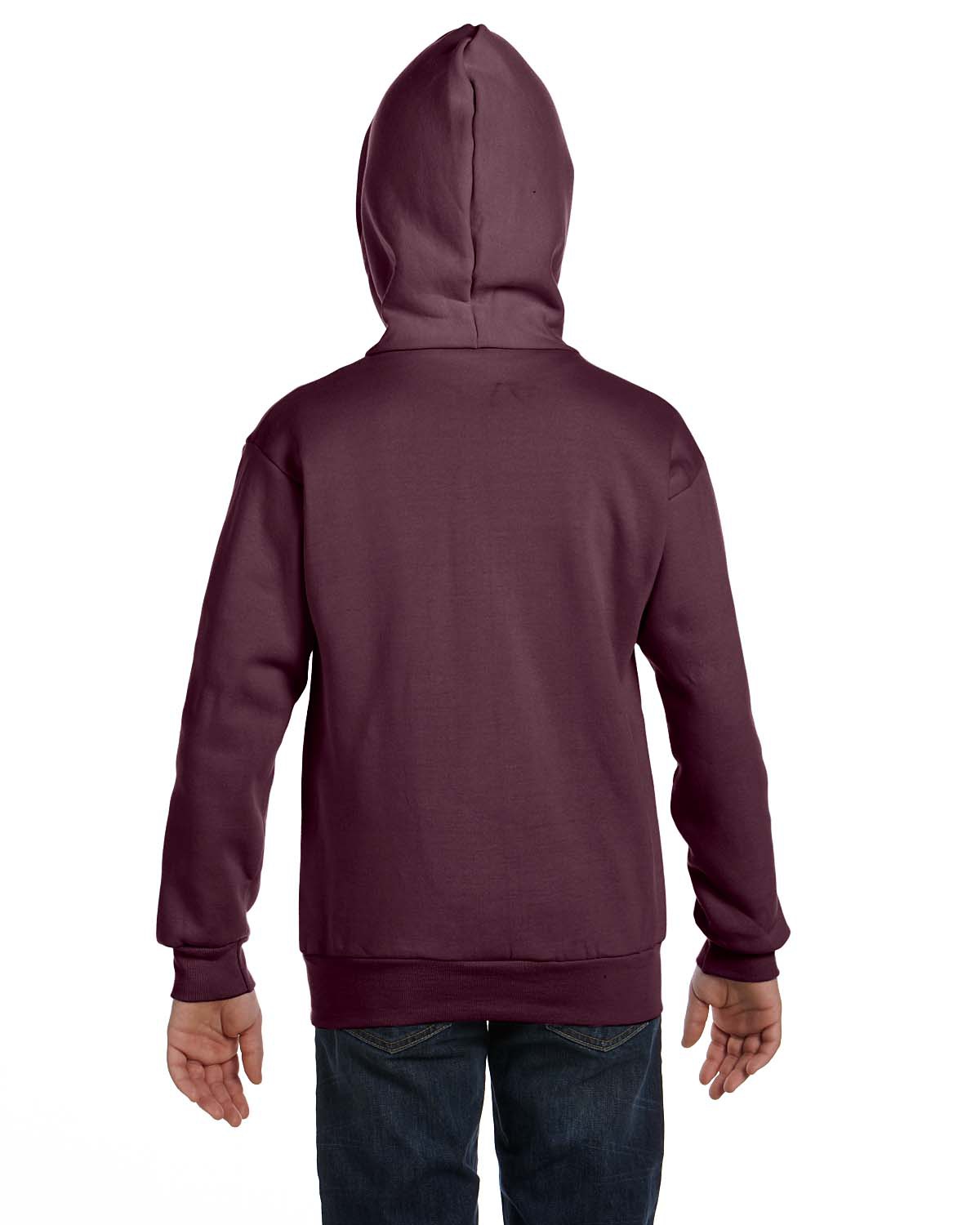 'Hanes P480 Comfortblend EcoSmart Full Zip Kids 7.8 oz Hoodie Sweatshirt'