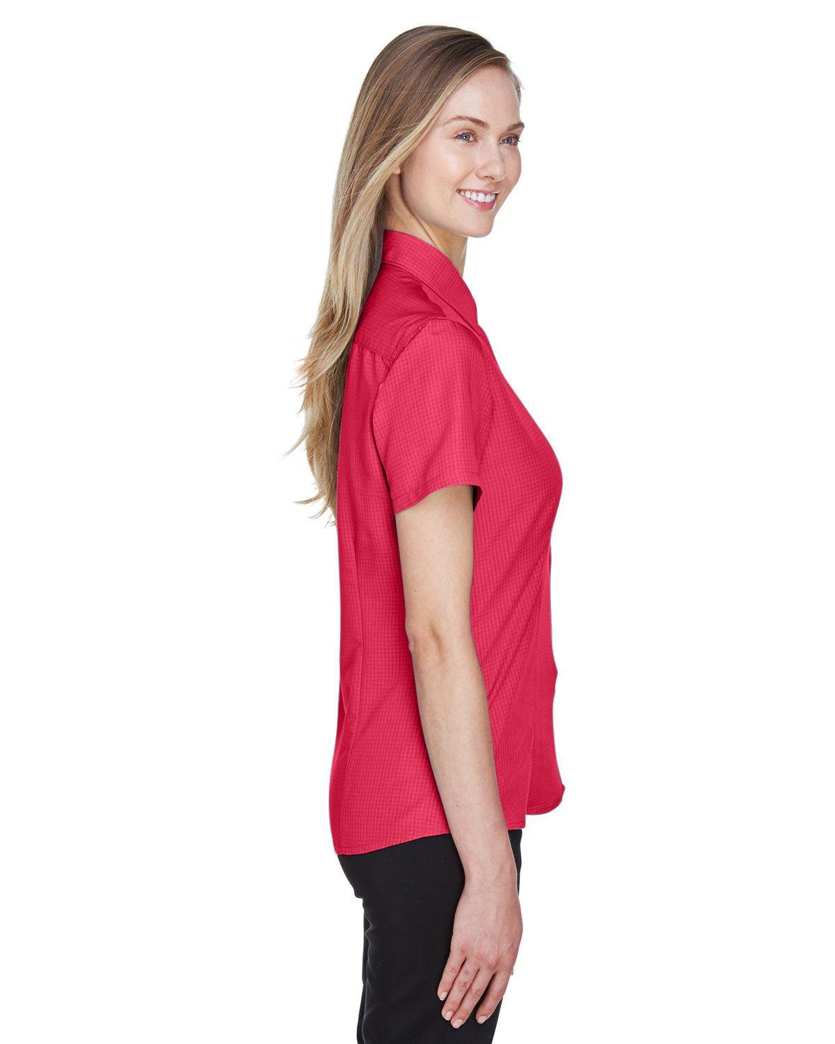 'Harriton M560W Ladies' Barbados Textured Camp Shirt'