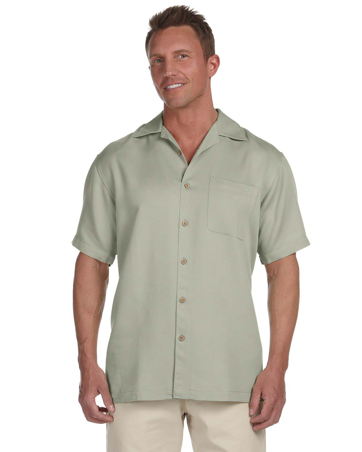 'Harriton M570 Men's Bahama Cord Camp Shirt'