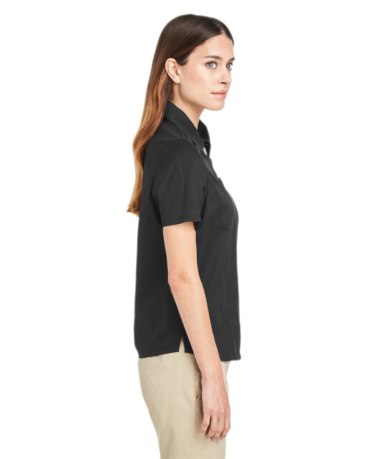 'Harriton M585W Ladies' Advantage IL Short Sleeve Work Shirt'