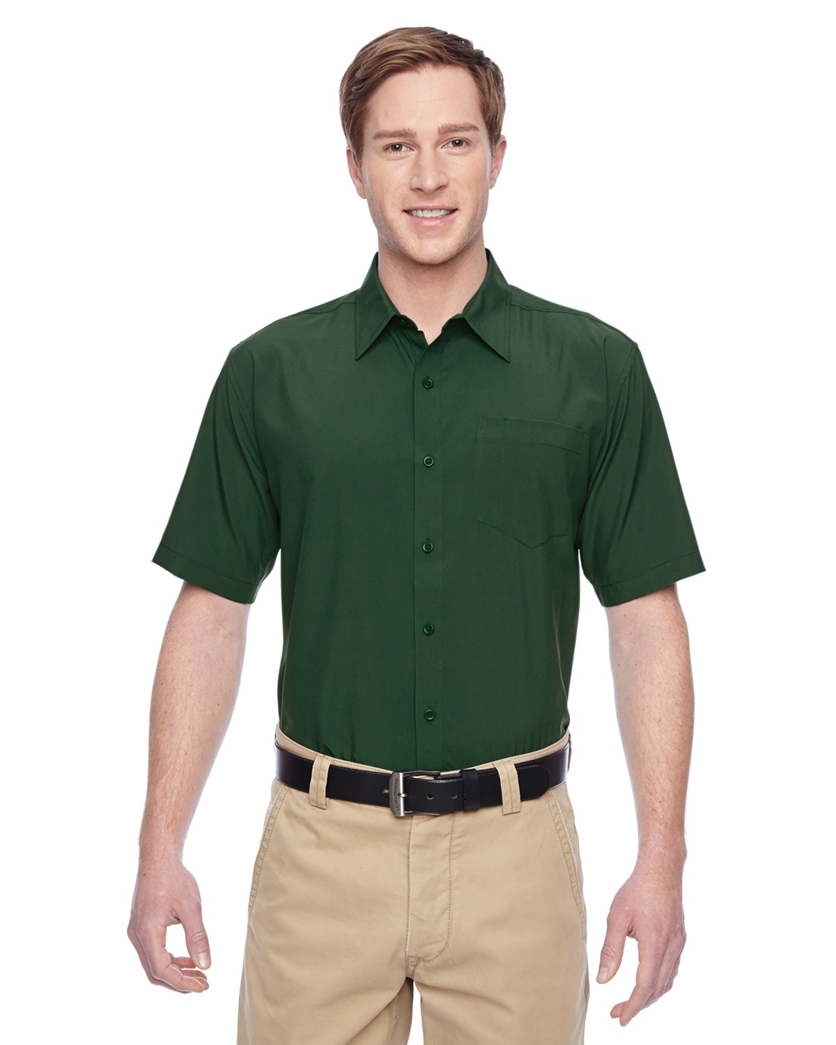 'Harriton M610S Men's Paradise Short-Sleeve Performance Shirt'