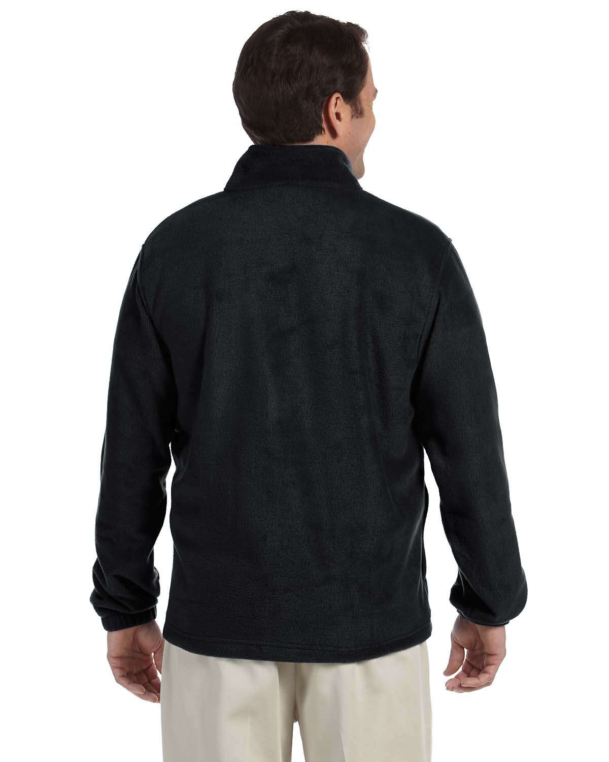 'Harriton M980 Adult Polyester Quarter Zip Fleece Pullover'