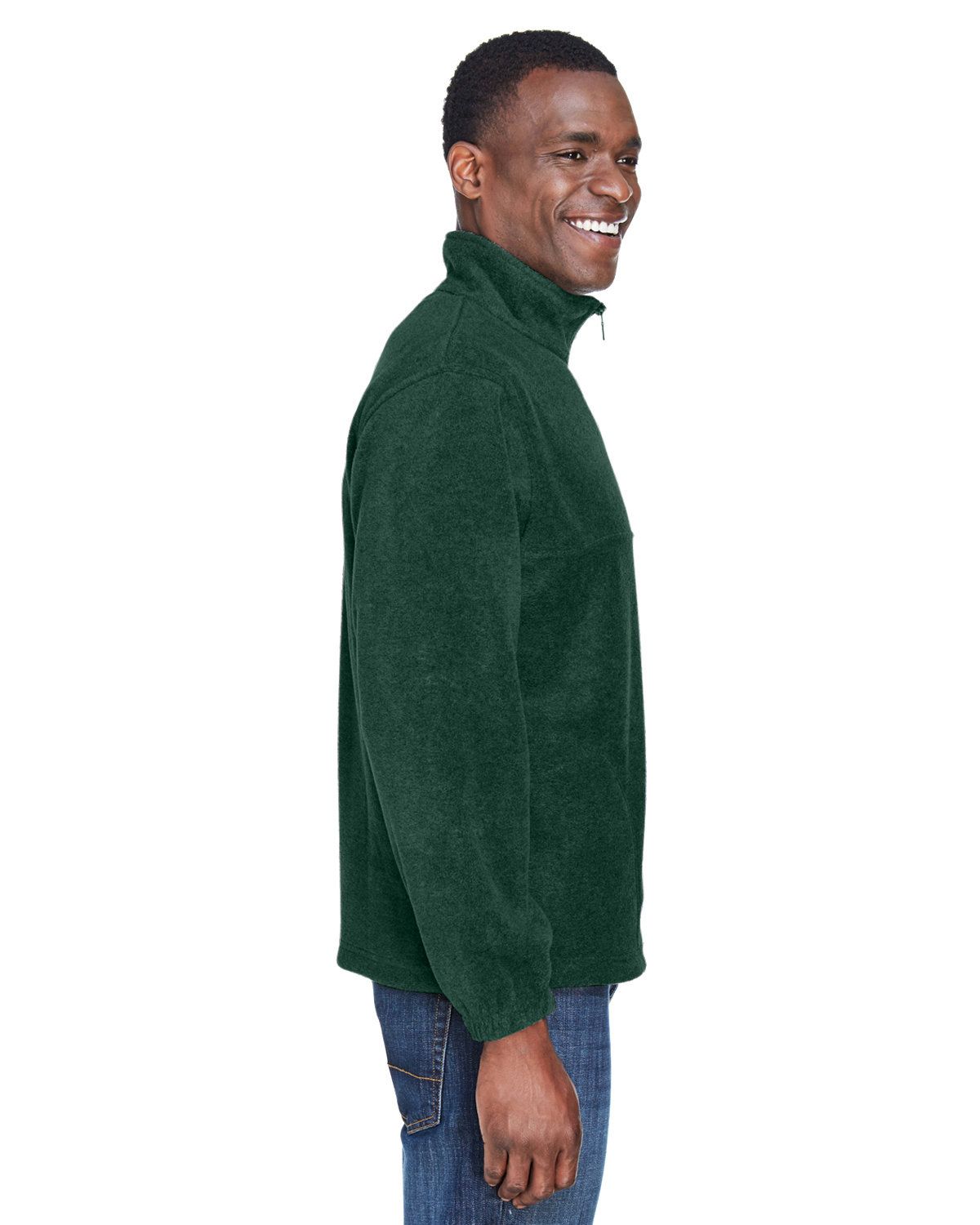 'Harriton M980 Adult Polyester Quarter Zip Fleece Pullover'