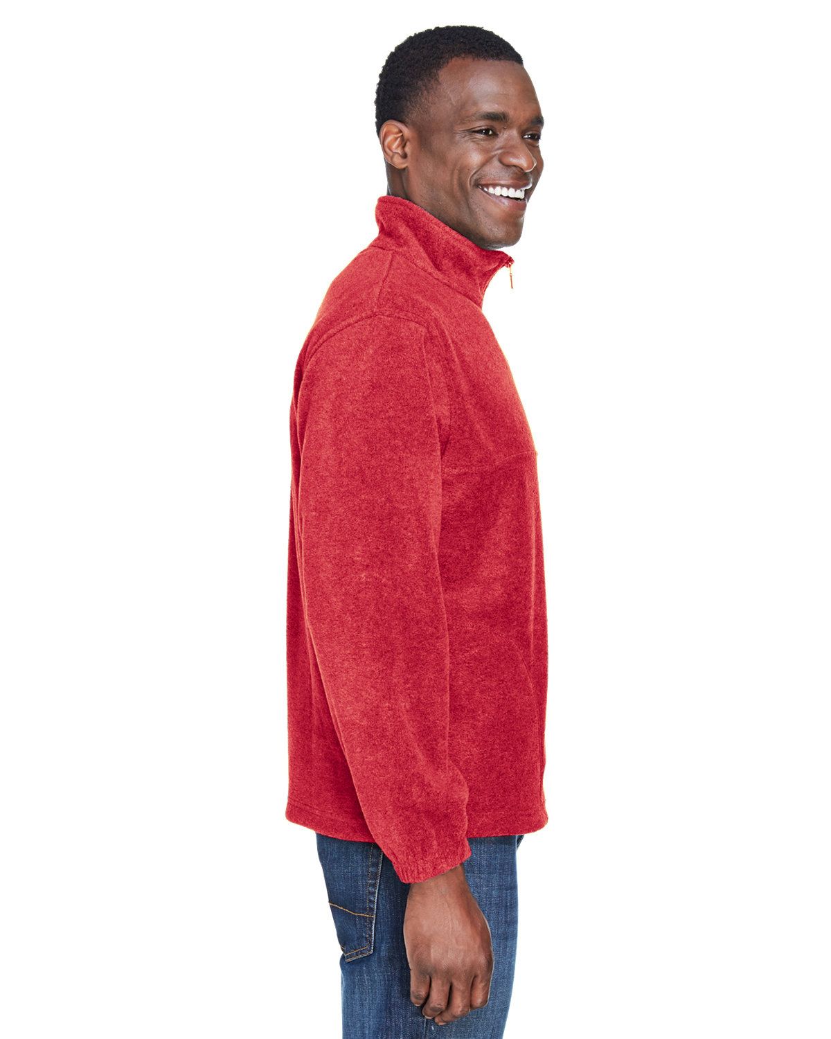 'Harriton M980 Adult Polyester Quarter Zip Fleece Pullover'