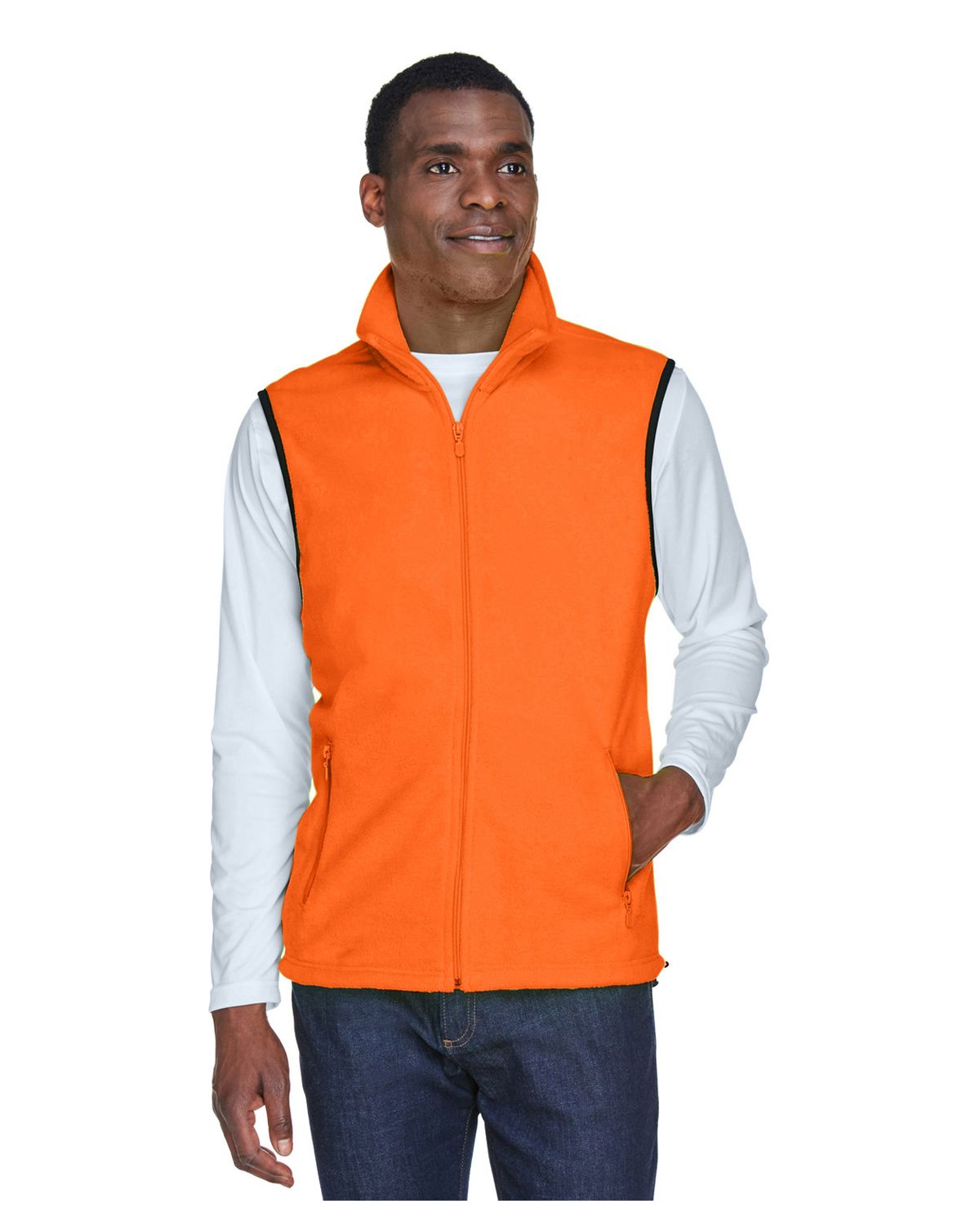 'Harriton M985 Adult 8 Oz. Fleece Vest'