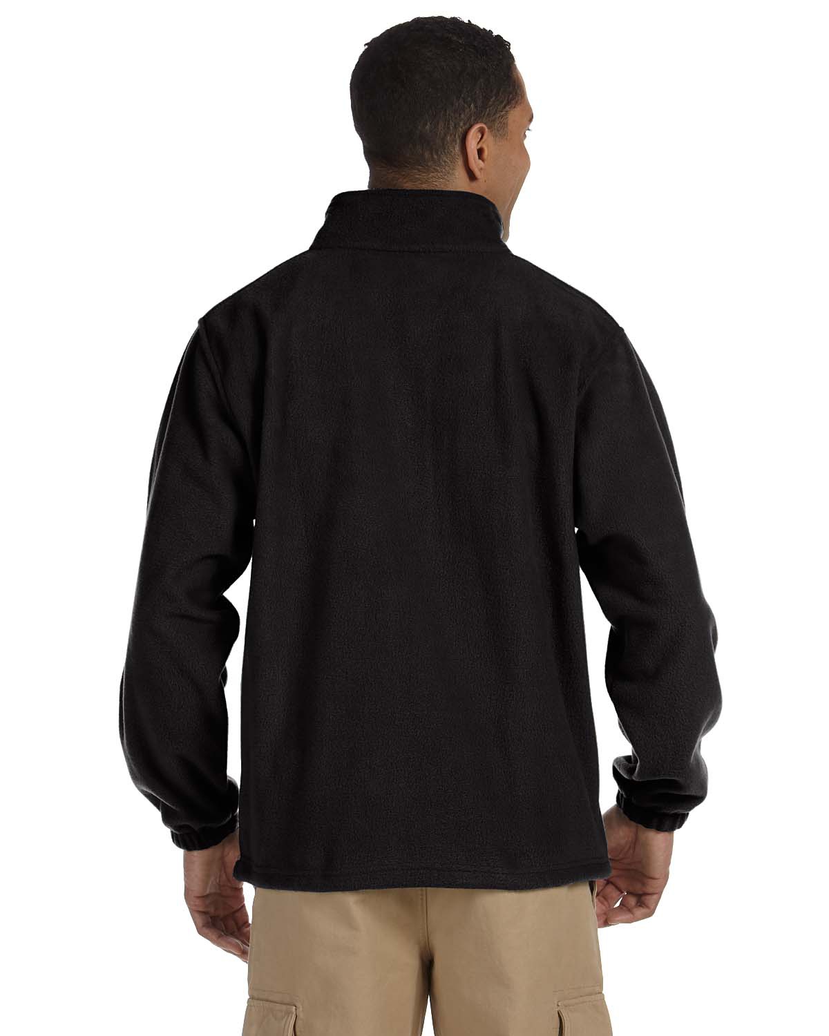 'Harriton M990 Men's Full Zip Polyester Spun Soft Fleece Jacket'