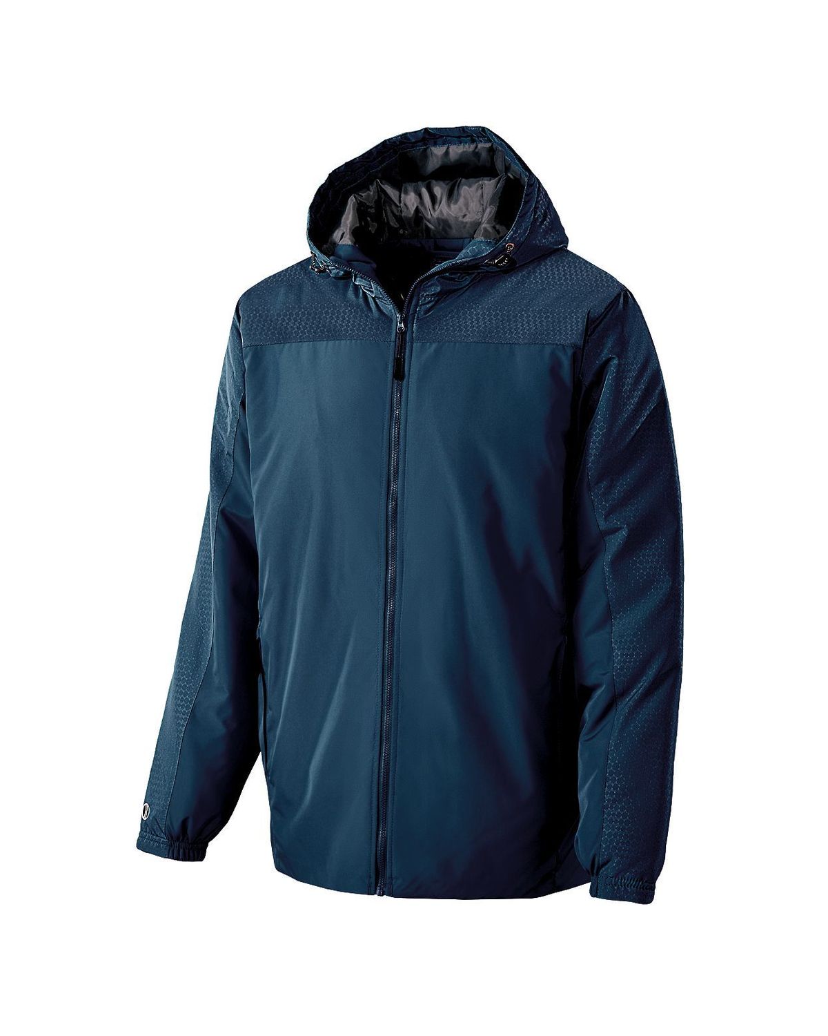 Holloway Men's Micron Polyester Jacket - Water Resistant Quilted Windbreaker With Hood