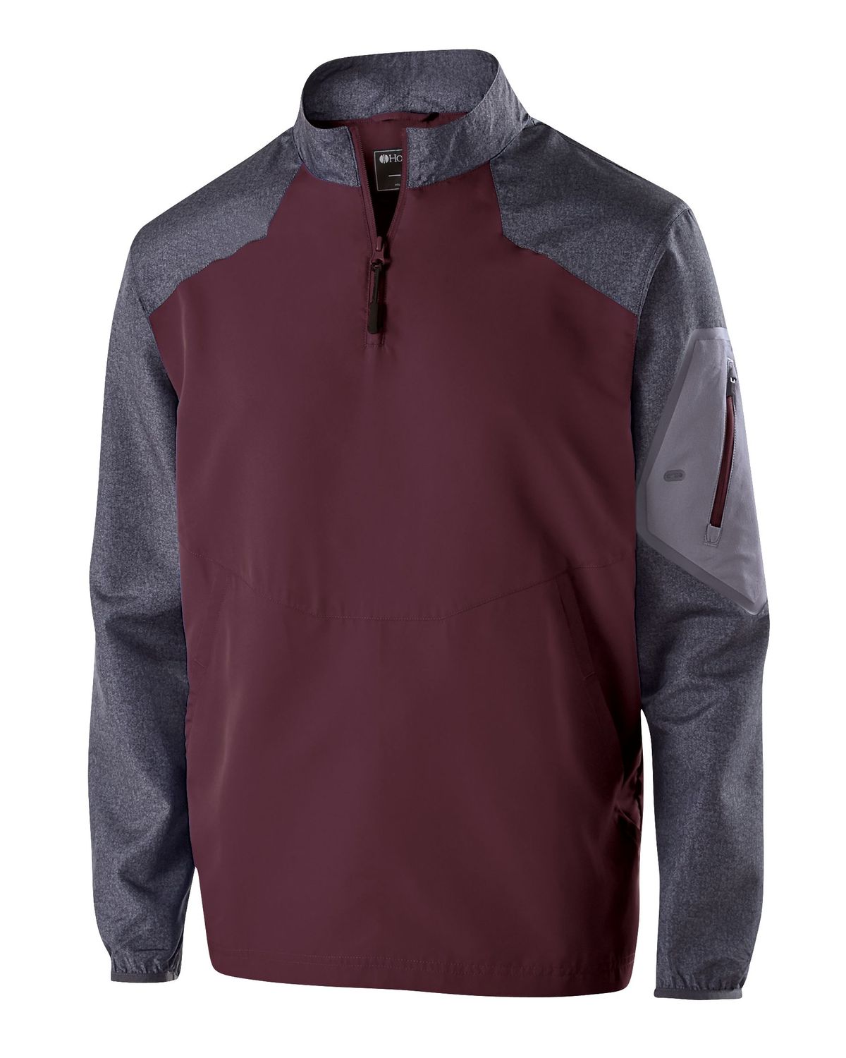 thumbnail image 2 of Holloway Men's Raider Quarter Zip Pullover - Lightweight Athletic Jacket With Media Port 2 of 12