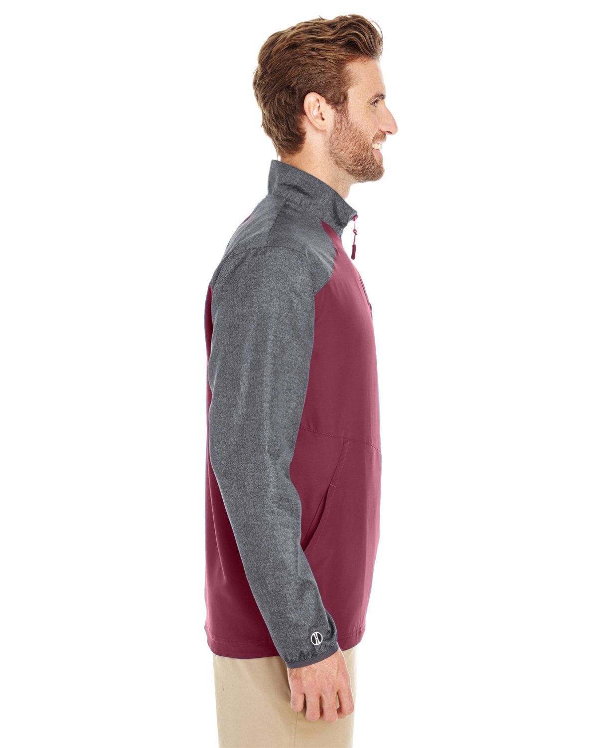 thumbnail image 2 of Holloway Men's Raider Quarter Zip Pullover - Lightweight Athletic Jacket With Media Port 2 of 12