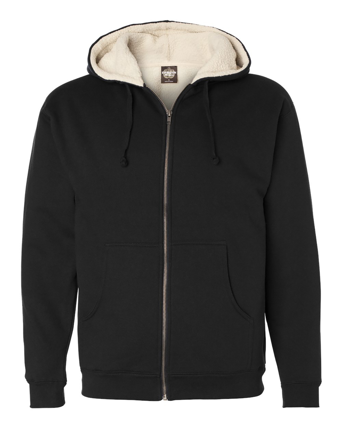 'Independent Trading Co. EXP40SHZ Men Sherpa Lined FullZip Hooded'