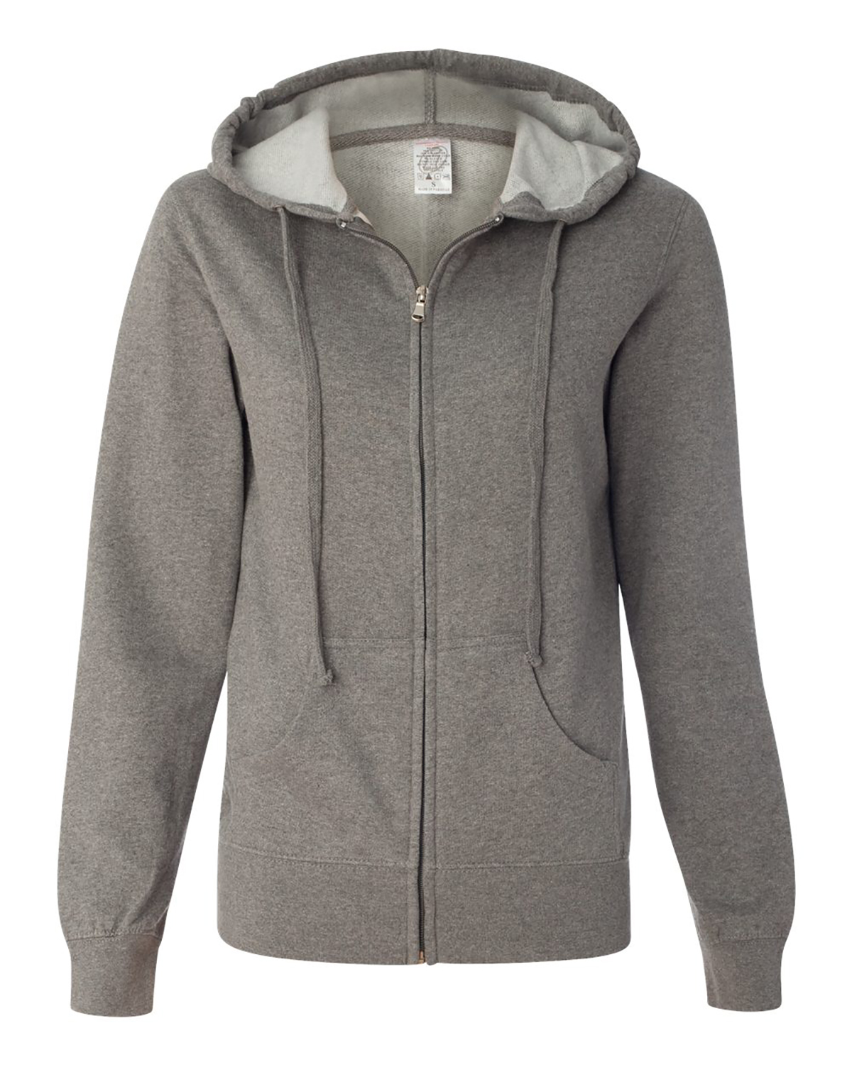 'Independent Trading Co. SS650Z Juniors Lightweight Full-Zip Hooded Sweatshirt'