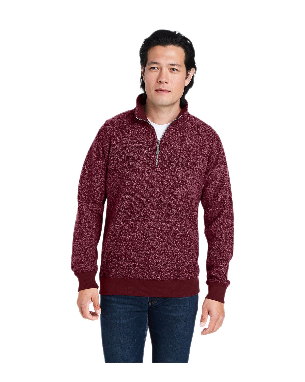 'J America 8713JA Unisex Aspen Fleece Quarter Zip Sweatshirt'