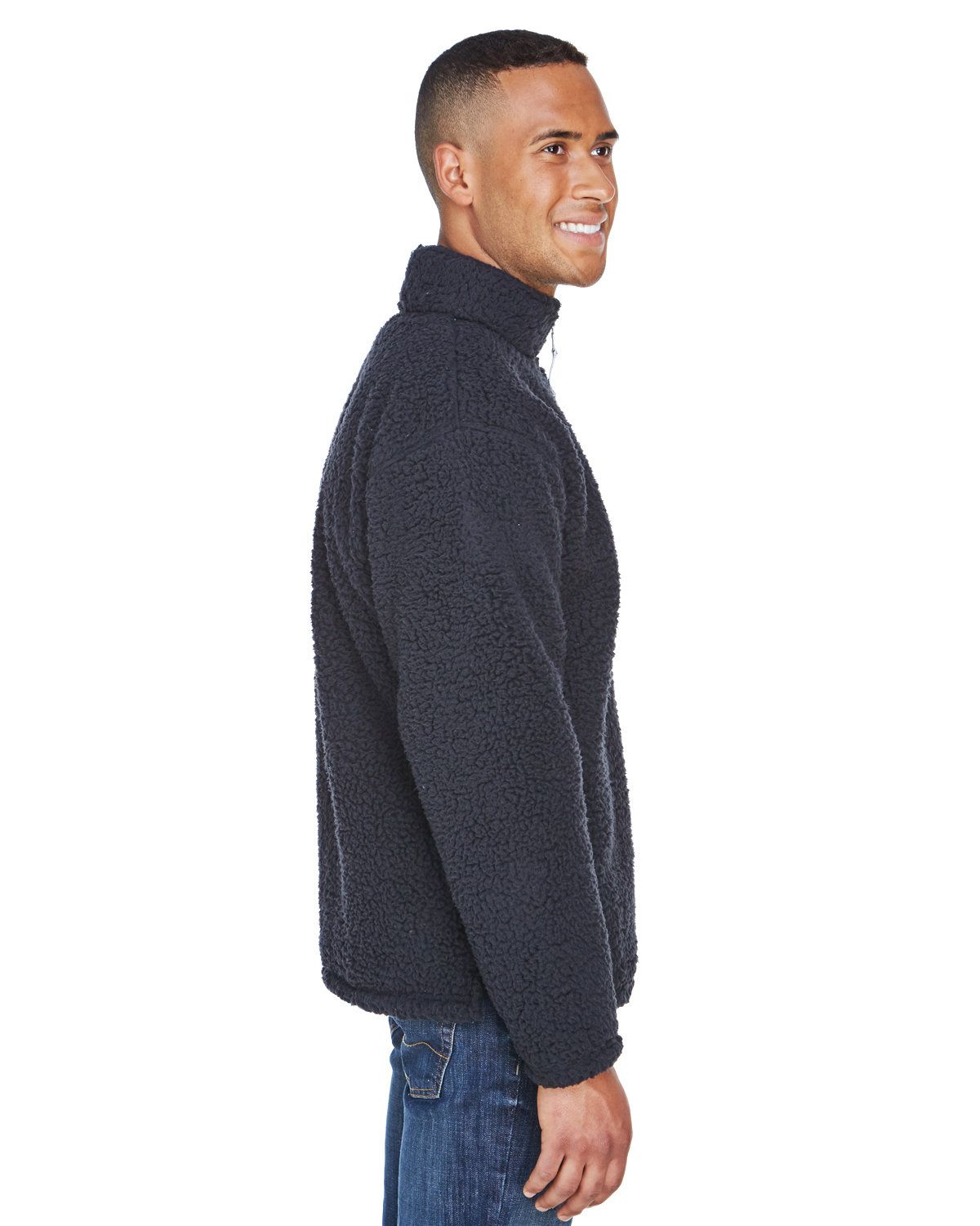 'J America JA8454 Adult Epic Sherpa Quarter-Zip'