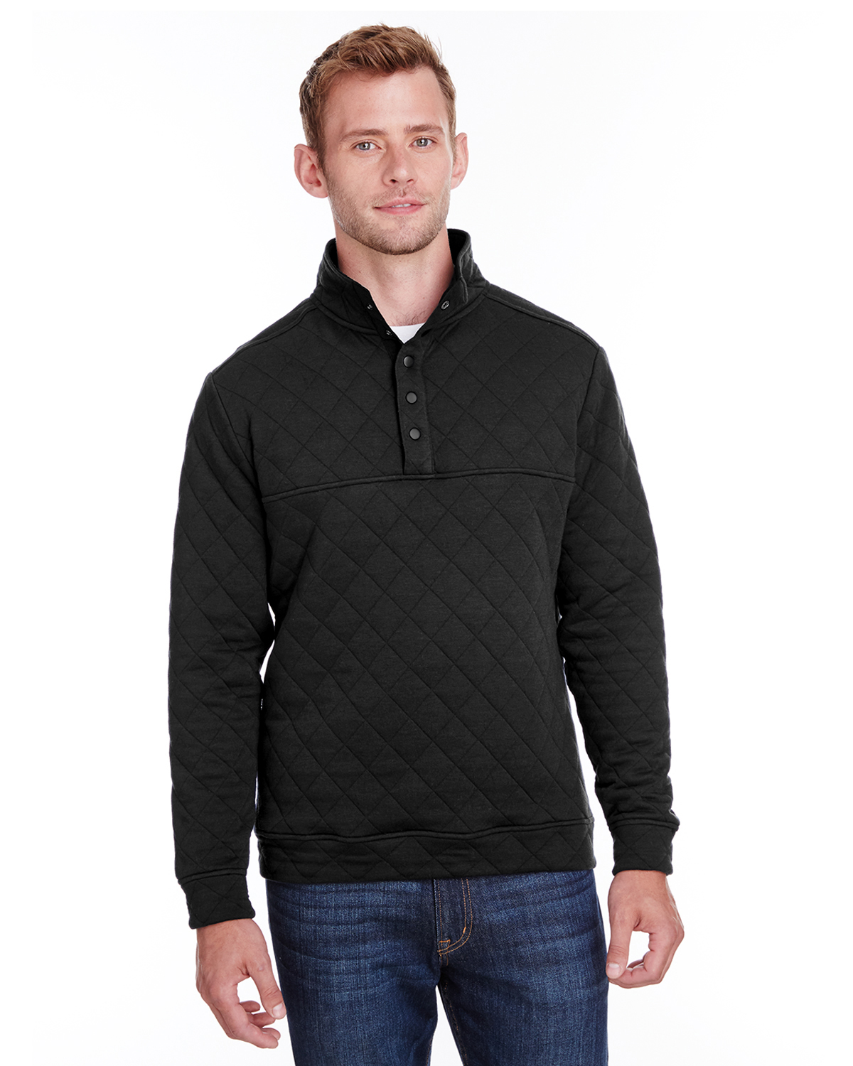 'J America JA8890 Adult Quilted Snap Pullover'