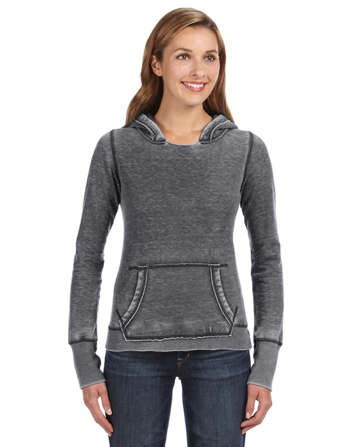 'J America JA8912 Ladies Zen Pullover Fleece Hood'