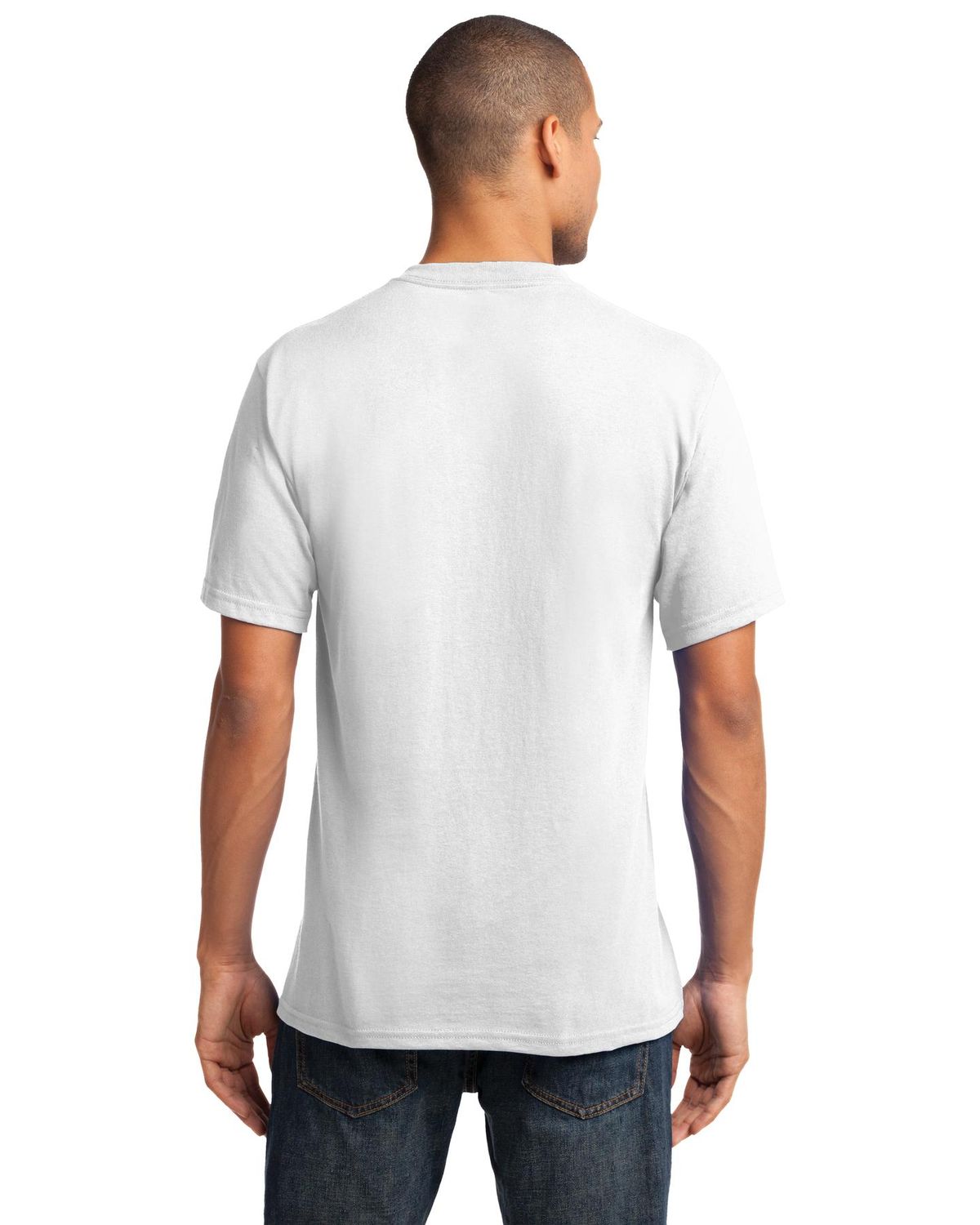 'Just Blanks Port & Company JBPC54V Core Cotton V-Neck Tee'