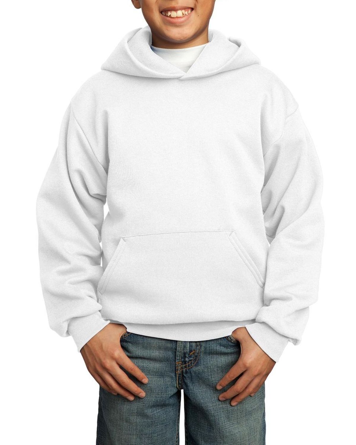 'Just Blanks Port & Company JBPC90YH Youth Essential Fleece Crewneck Sweatshirt'