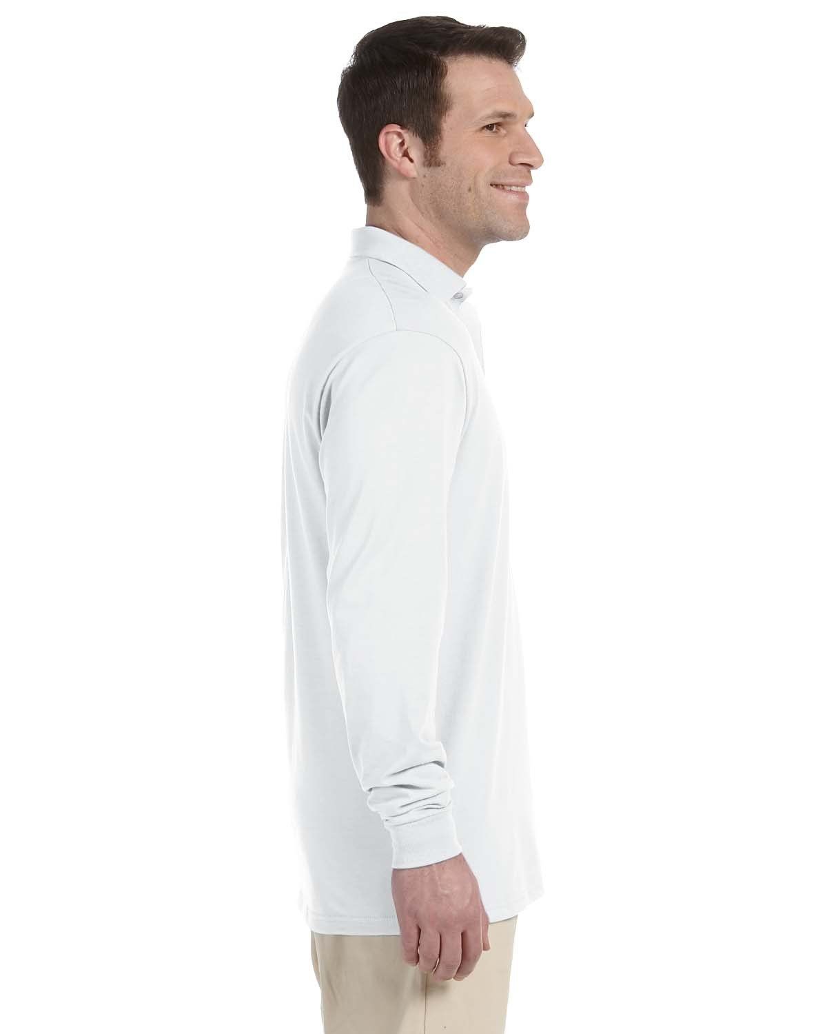 'Jerzees 437ML Adult SpotShield Long Sleeve Jersey Polo Shirt'