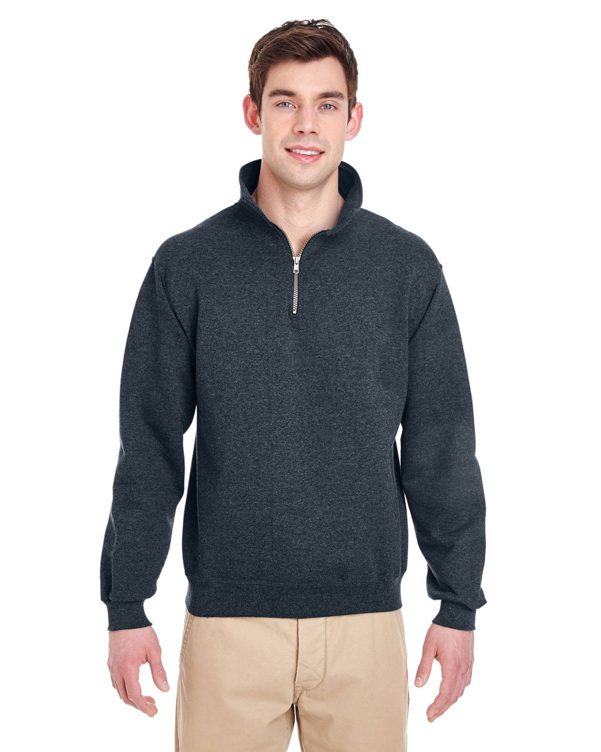 'Jerzees 4528 Adult's Super Sweats NuBlend Fleece Quarter Zip Pullover'