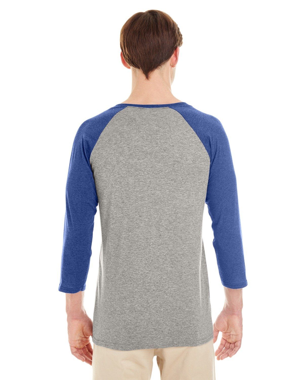 'Jerzees 601RR Adult's Tri Blend Baseball Raglan'