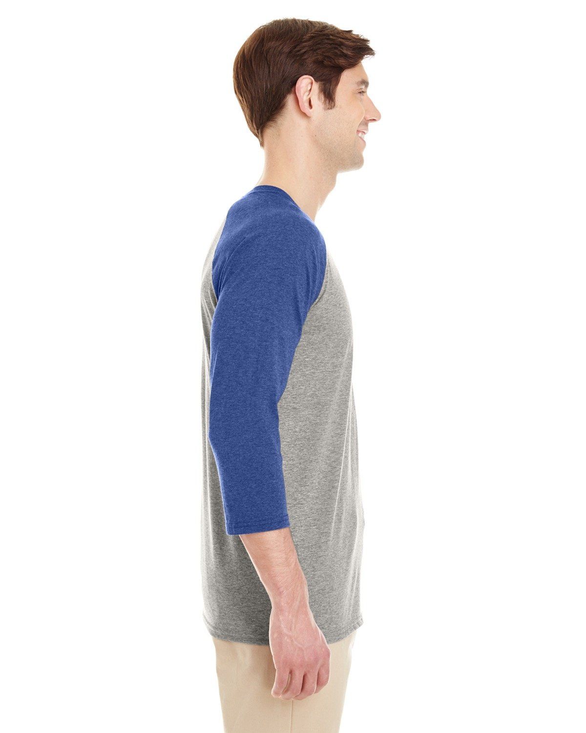 'Jerzees 601RR Adult's Tri Blend Baseball Raglan'