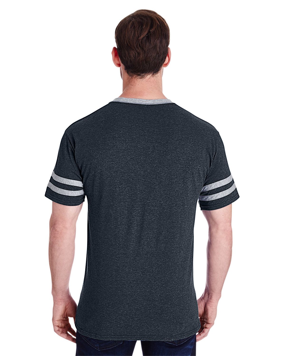 'Jerzees 602MR Adult TRI-BLEND Varsity Ringer T-Shirt'