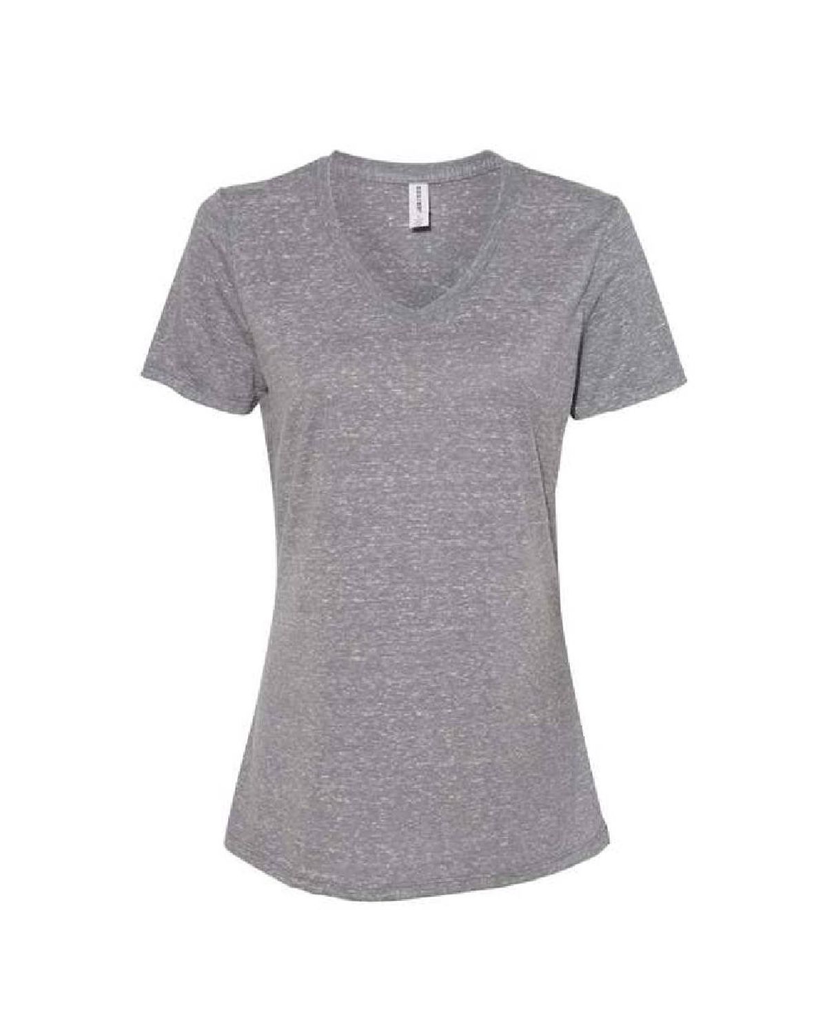 'Jerzees 88WVR Women's Snow Heather Jersey V Neck'